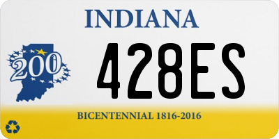 IN license plate 428ES