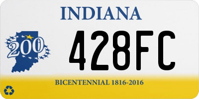 IN license plate 428FC