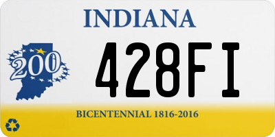 IN license plate 428FI