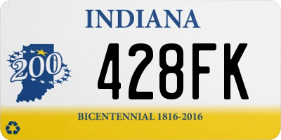 IN license plate 428FK