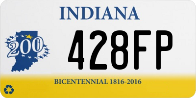 IN license plate 428FP