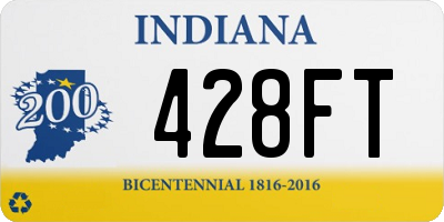 IN license plate 428FT