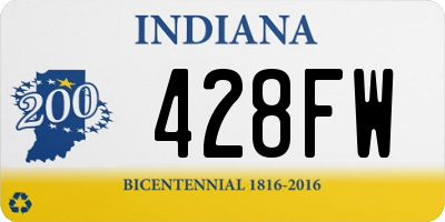 IN license plate 428FW