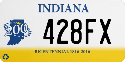 IN license plate 428FX