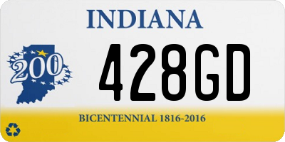 IN license plate 428GD