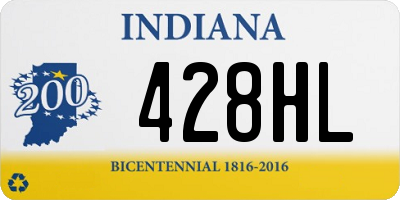 IN license plate 428HL