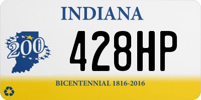 IN license plate 428HP