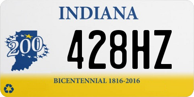 IN license plate 428HZ