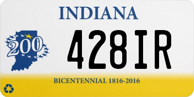 IN license plate 428IR