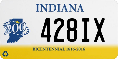 IN license plate 428IX