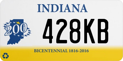 IN license plate 428KB