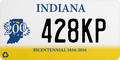 IN license plate 428KP