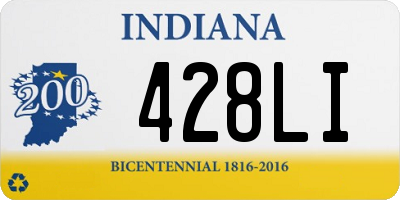 IN license plate 428LI