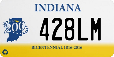 IN license plate 428LM