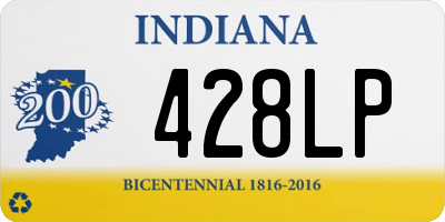 IN license plate 428LP