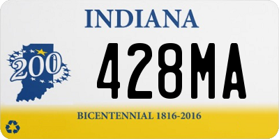 IN license plate 428MA