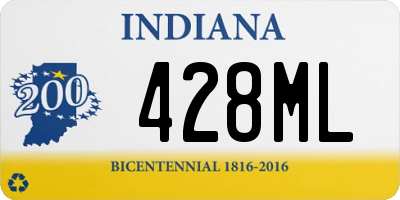 IN license plate 428ML