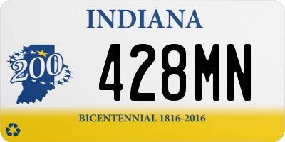 IN license plate 428MN