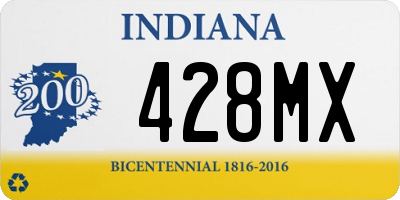 IN license plate 428MX