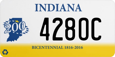 IN license plate 428OC