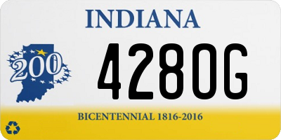 IN license plate 428OG