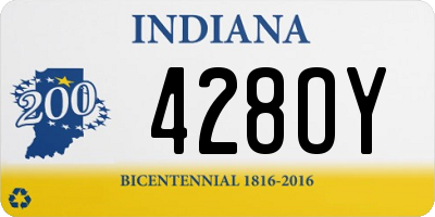 IN license plate 428OY