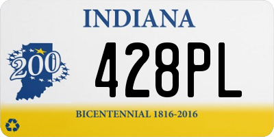 IN license plate 428PL