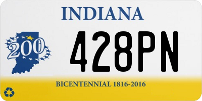 IN license plate 428PN