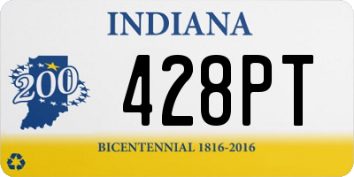 IN license plate 428PT