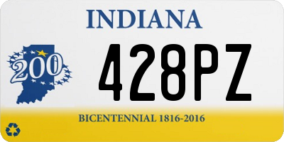 IN license plate 428PZ