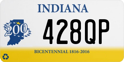 IN license plate 428QP