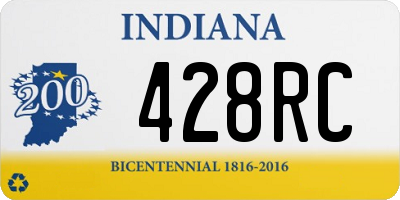 IN license plate 428RC