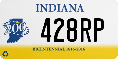 IN license plate 428RP