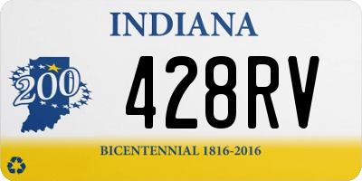 IN license plate 428RV