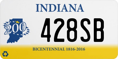 IN license plate 428SB