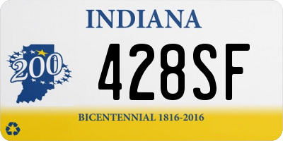 IN license plate 428SF