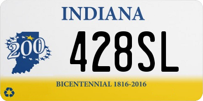 IN license plate 428SL