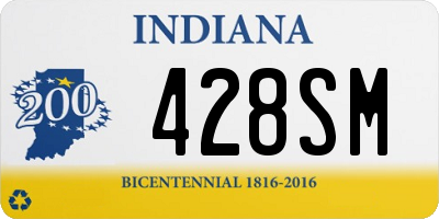 IN license plate 428SM