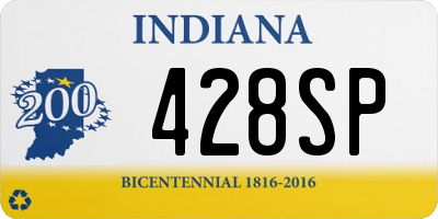 IN license plate 428SP