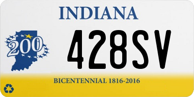 IN license plate 428SV