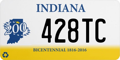 IN license plate 428TC