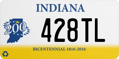 IN license plate 428TL