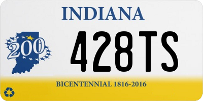 IN license plate 428TS