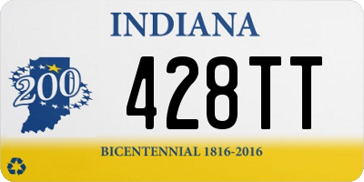 IN license plate 428TT