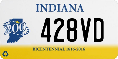 IN license plate 428VD