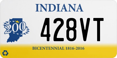 IN license plate 428VT