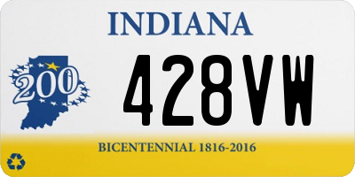 IN license plate 428VW