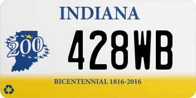 IN license plate 428WB