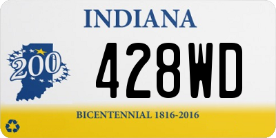 IN license plate 428WD