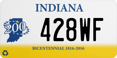 IN license plate 428WF